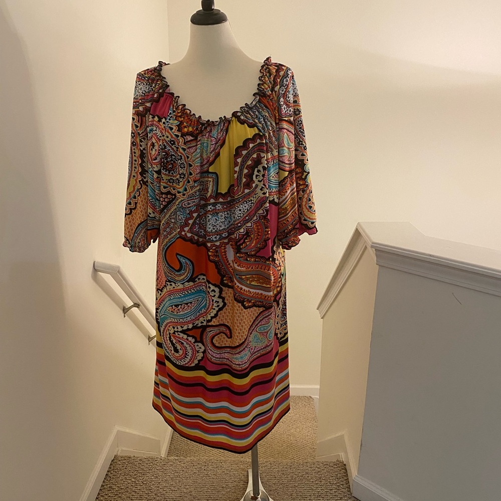 TIANA B. MULTICOLOR DRESS 20W